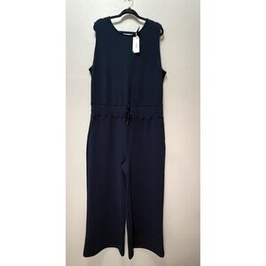 NWT SPANX AirEssentials Sleeveless Jumpsuit Size 2X navy Tall